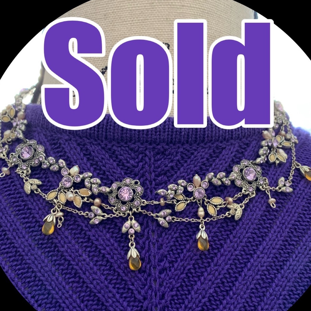 *SOLD*.   Vintage Silver Chocker